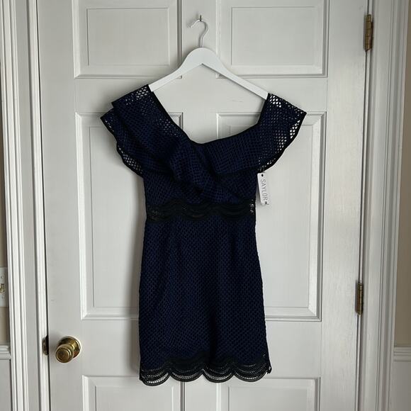 NWT Saylor Luca One Shoulder Mini Dress Size XS - Picture 4 of 12